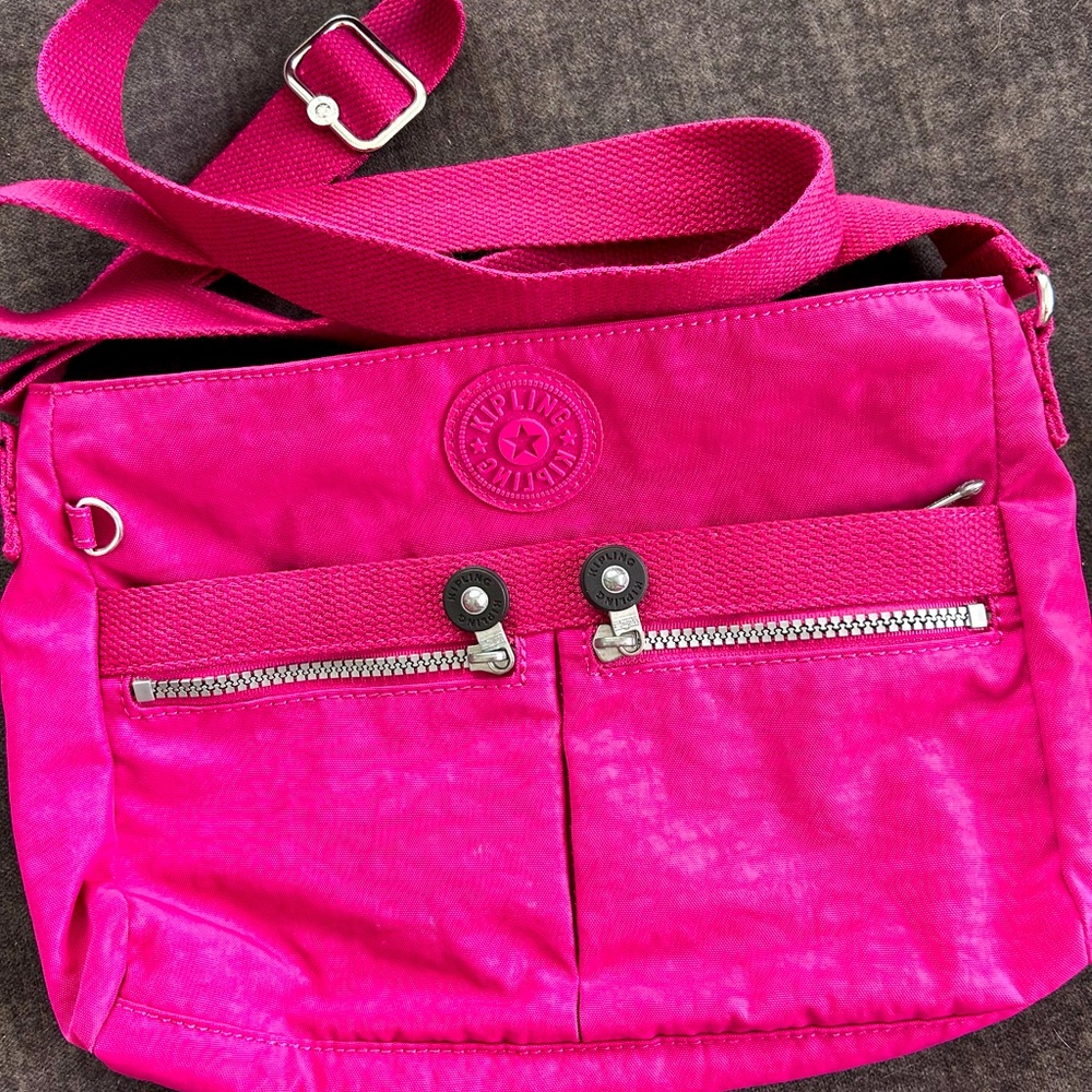 Kipling hot pink crossbody bag